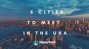 5 cities to meet in the usa - - Nova yok de fundo - Happy Tours