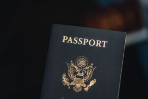 Documento de identidade, passaporte americano.