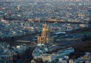 Vista aérea da cidade de Paris