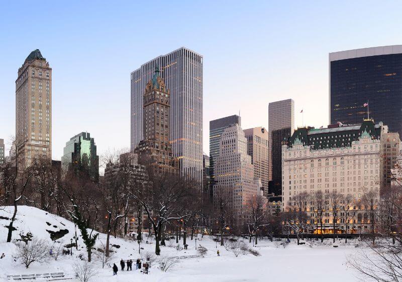 imagem da cidade de Nova York no inverno 