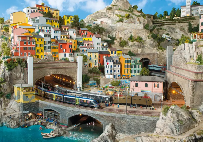 imagem de uma cidade em miniatura