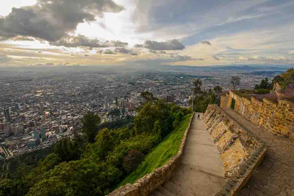 vista superior de Bogotá