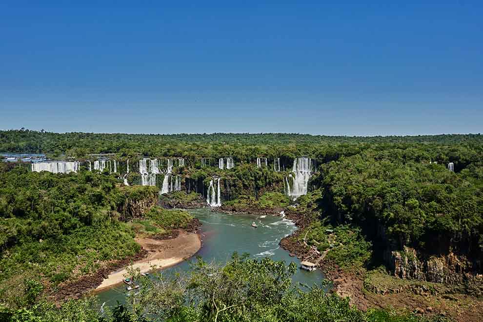 Vista panorâmica das Cataratas do Iguaçu